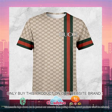 gucci brown striped color 3d shirt limited edition|Suede shirt with embroidery in brown .